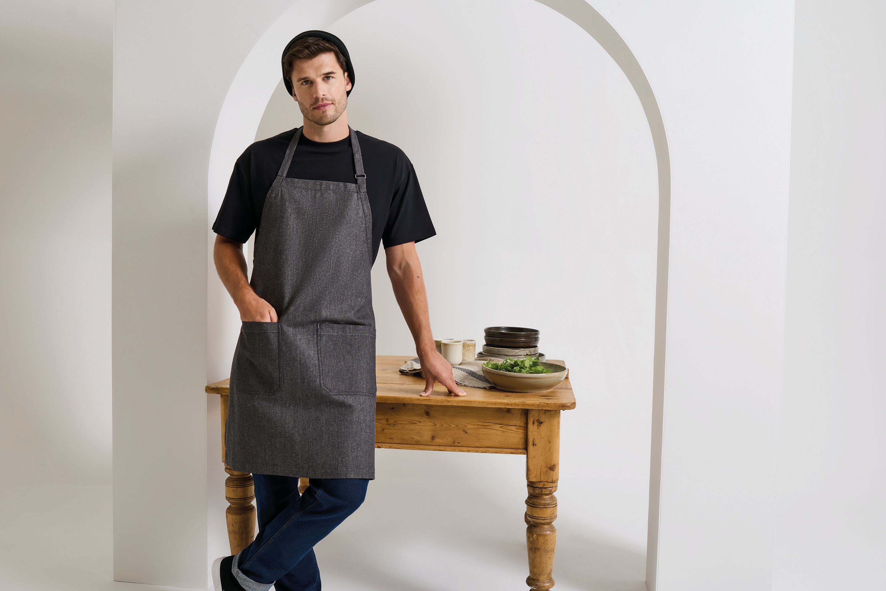 Delantal denim orgánico - Comercio justo