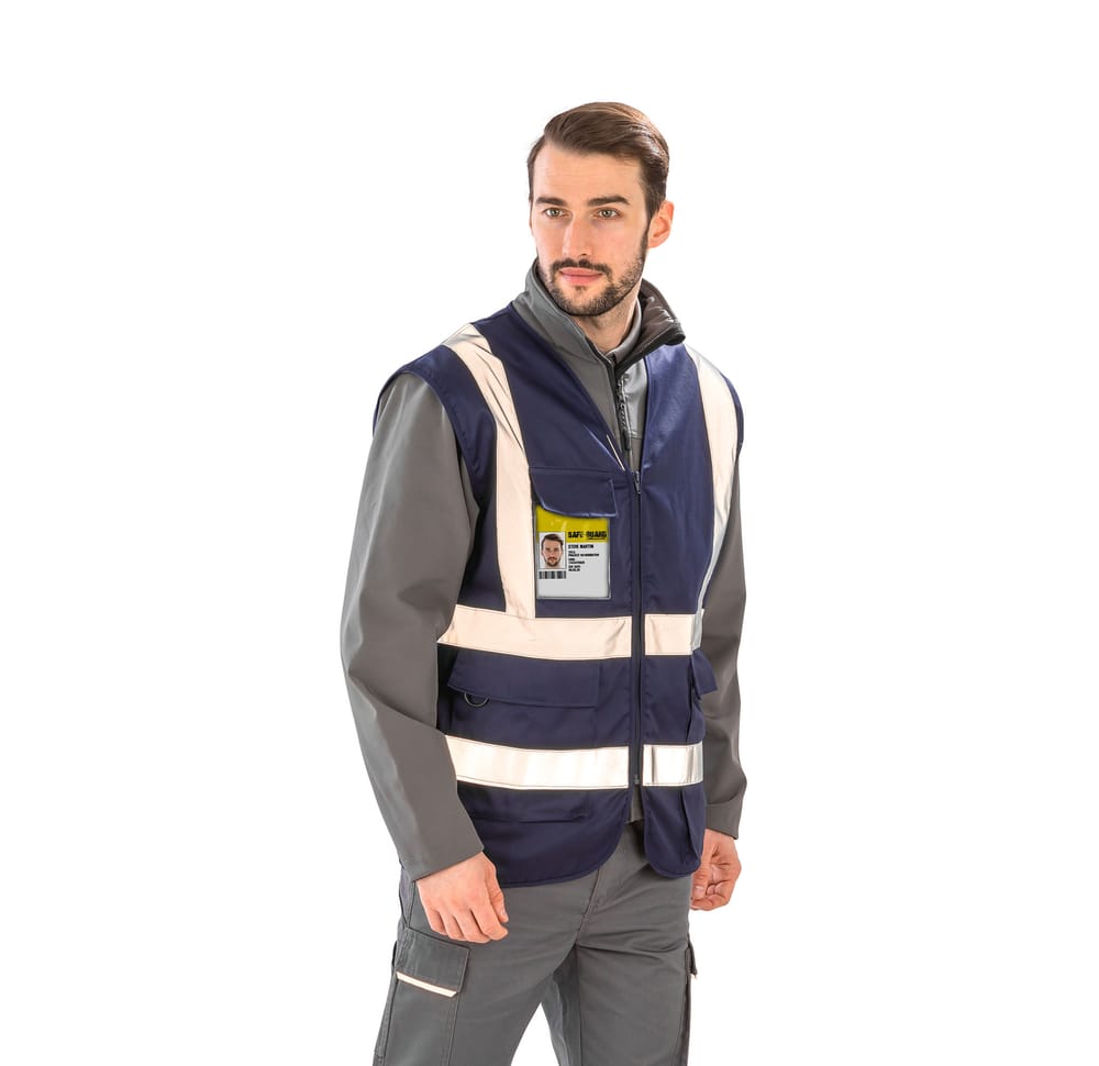 Chaleco de seguridad con cremallera