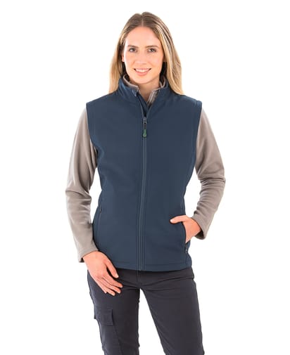 Bodywarmer softshell femme recyclé