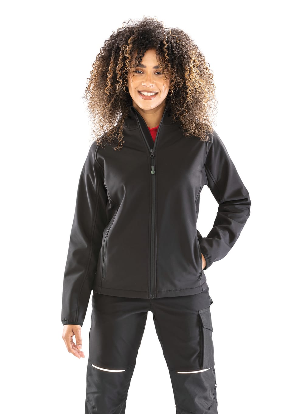 Chaqueta softshell reciclada de 3 capas con capucha mujer