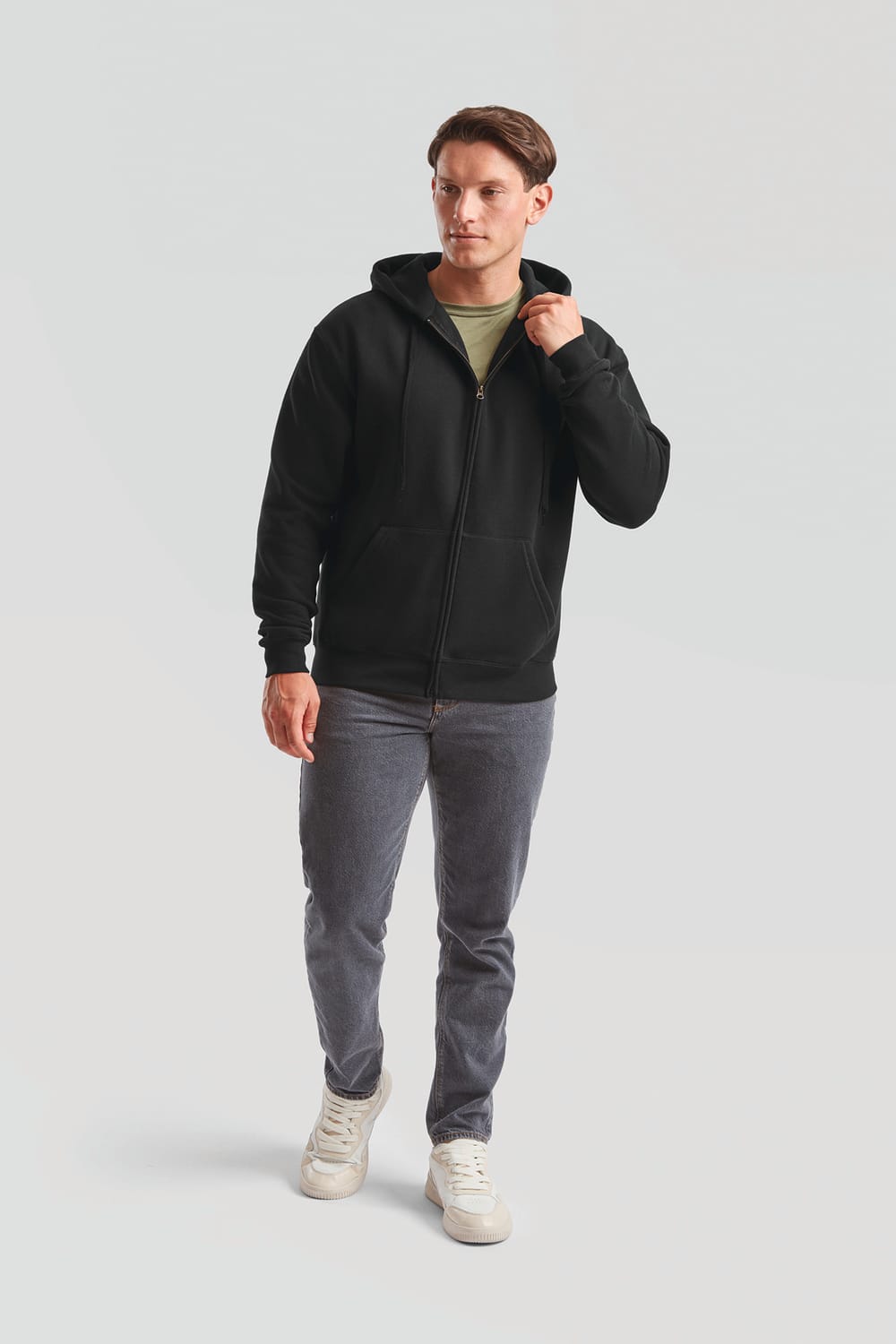 Sudadera Premium cremallera y capucha hombre