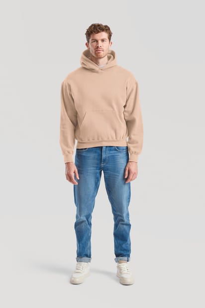 Katoenen sweater met capuchon voor heren