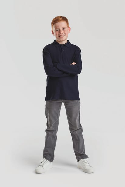 Polo enfant 65/35 manches longues