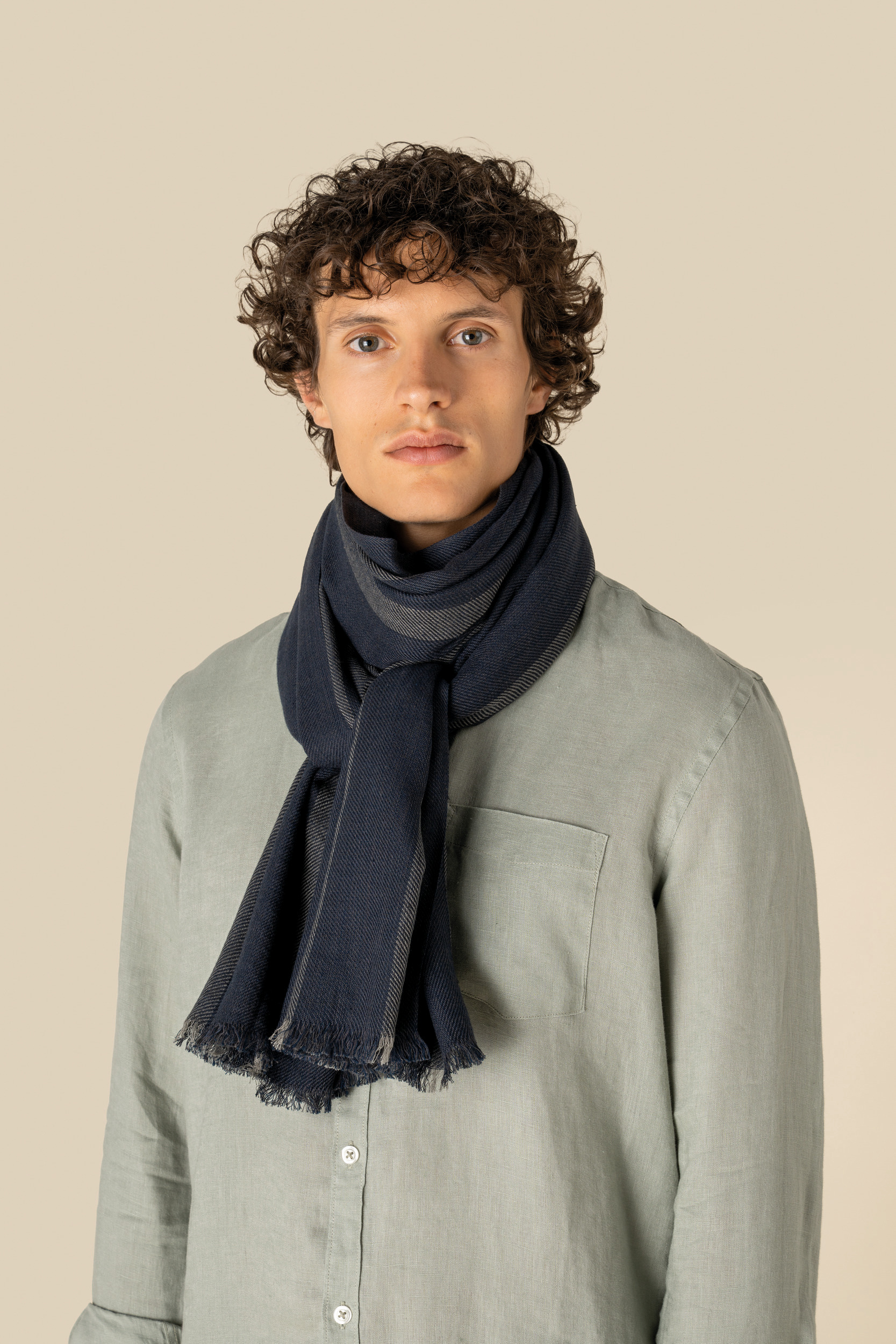 Fular a rayas unisex