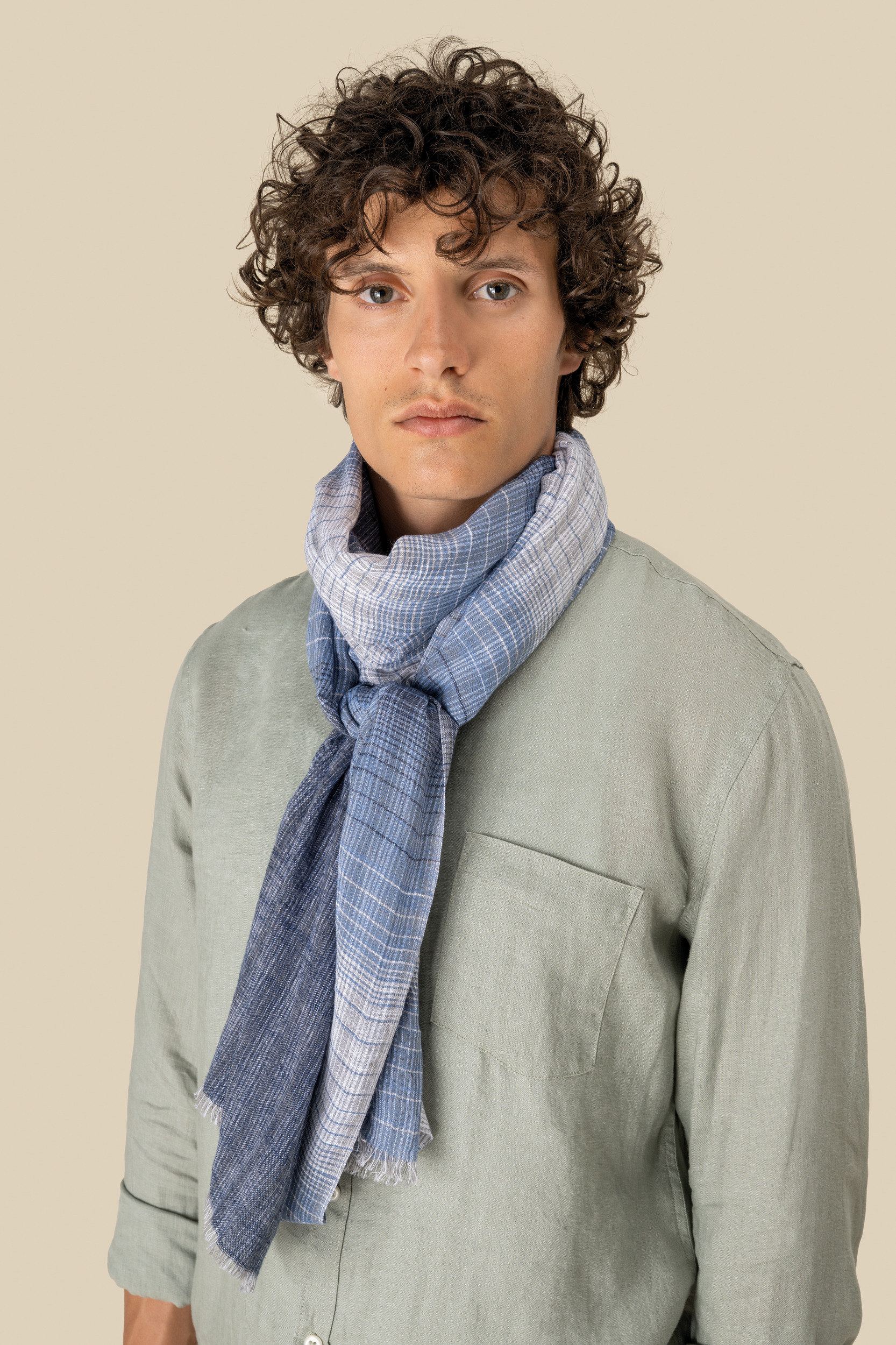 Fular a rayas unisex