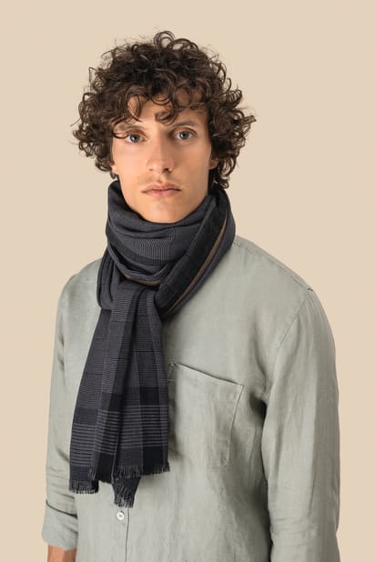 Geruite uniseks tulbanddoek 