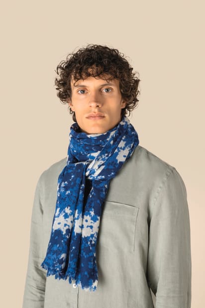 Chèche à imprimé floral unisexe 