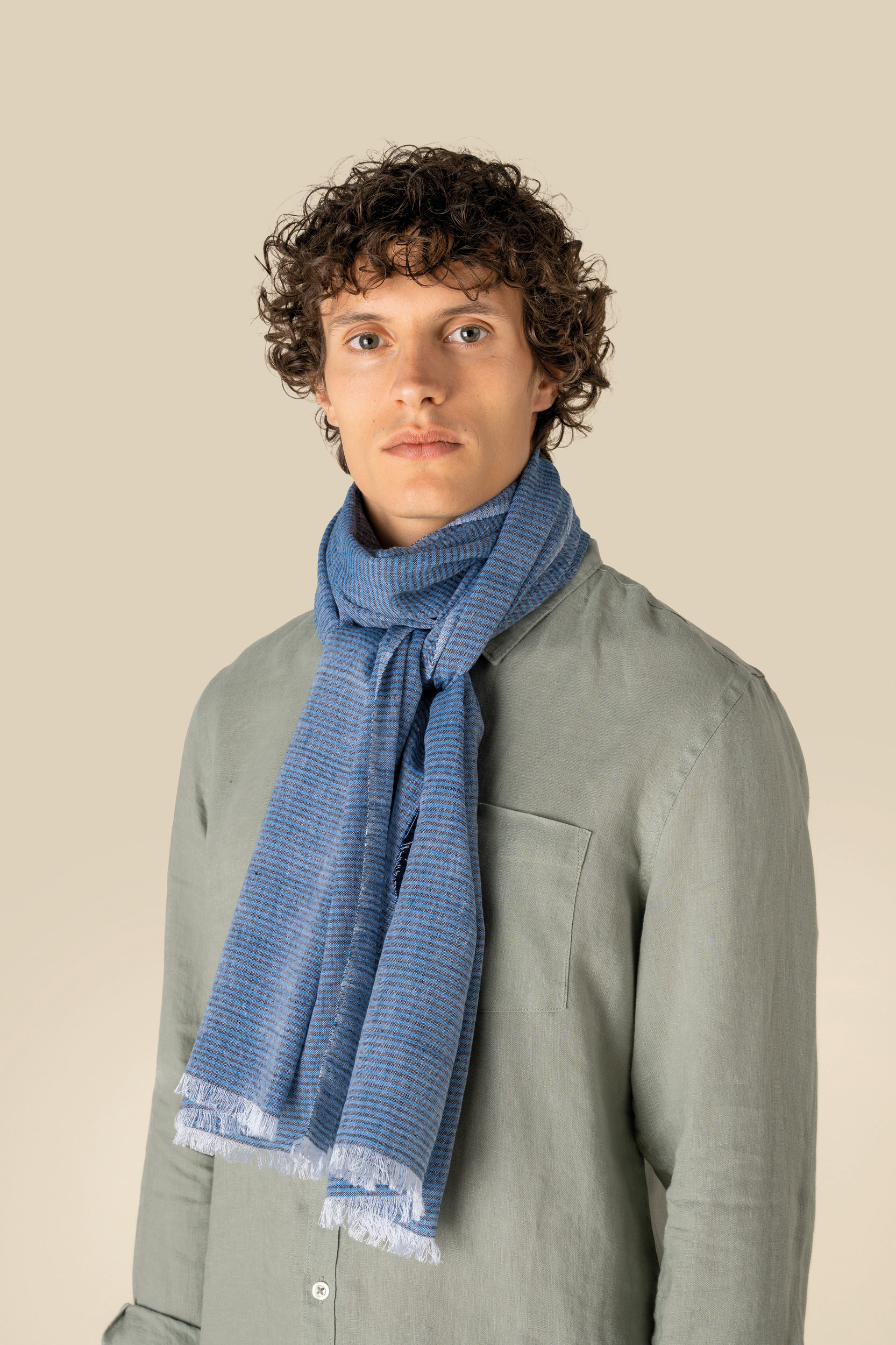 Fular con rayas unisex