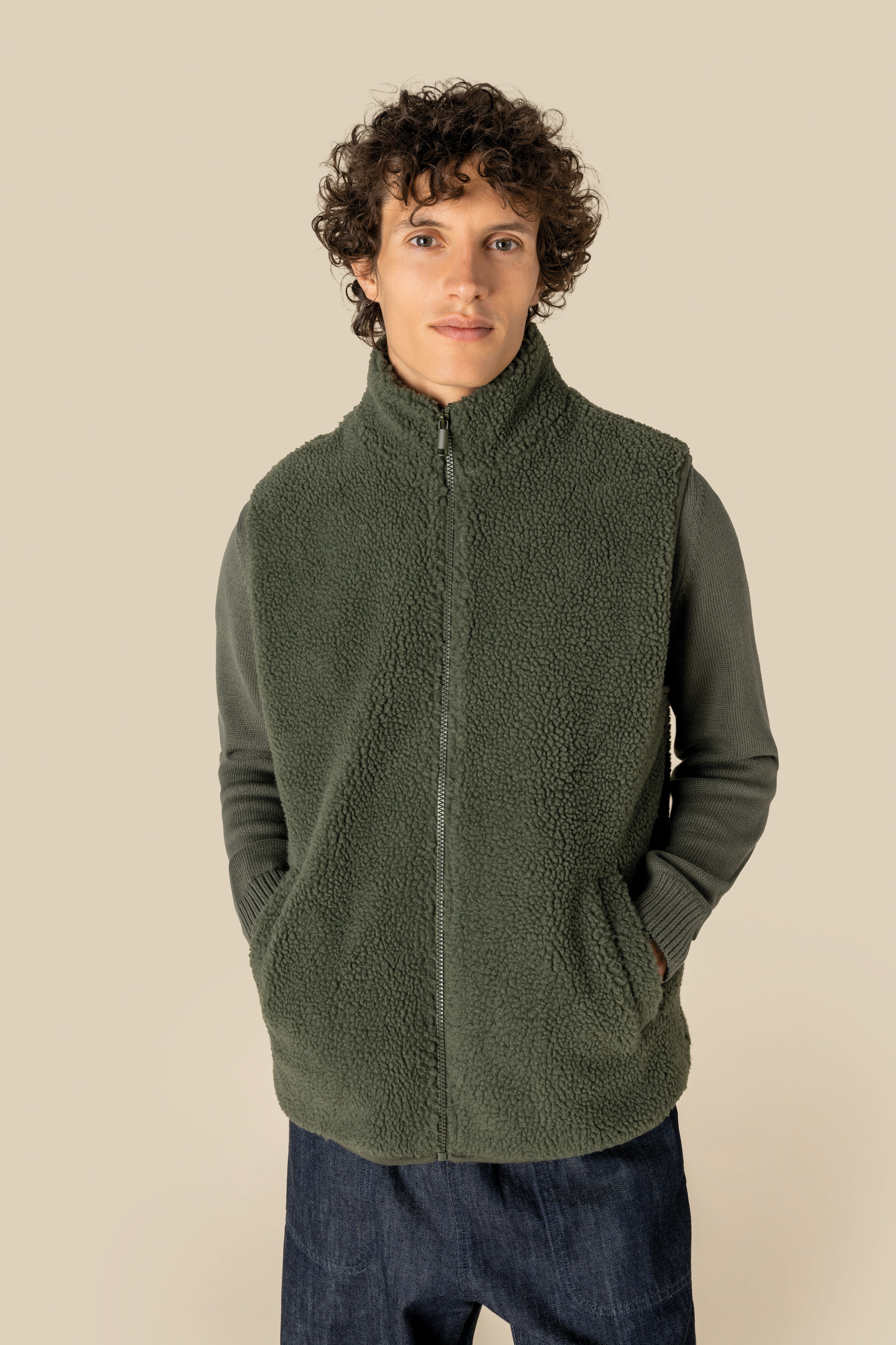 Chaleco de sherpa hombre