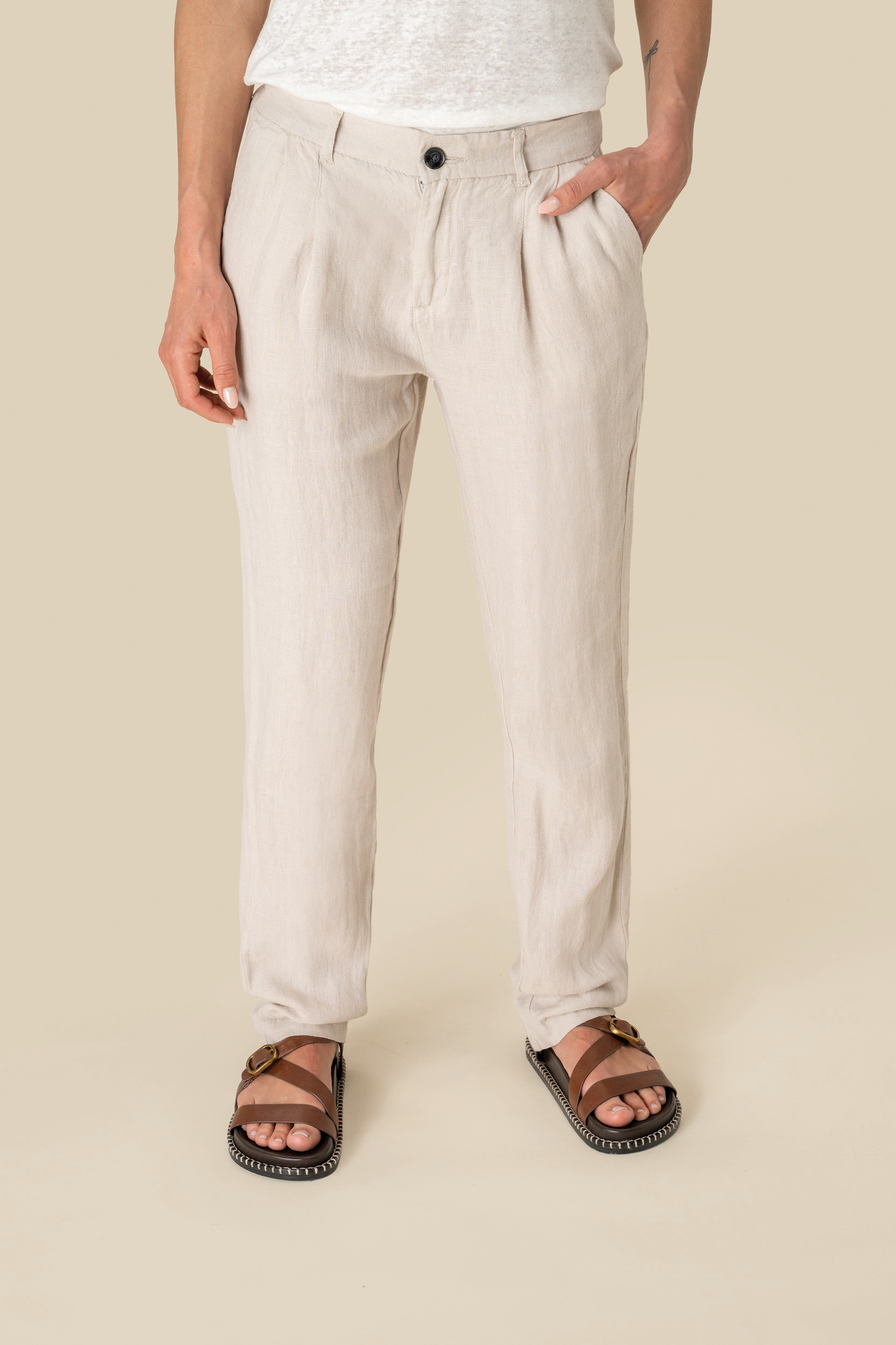 Pantalón de lino mujer