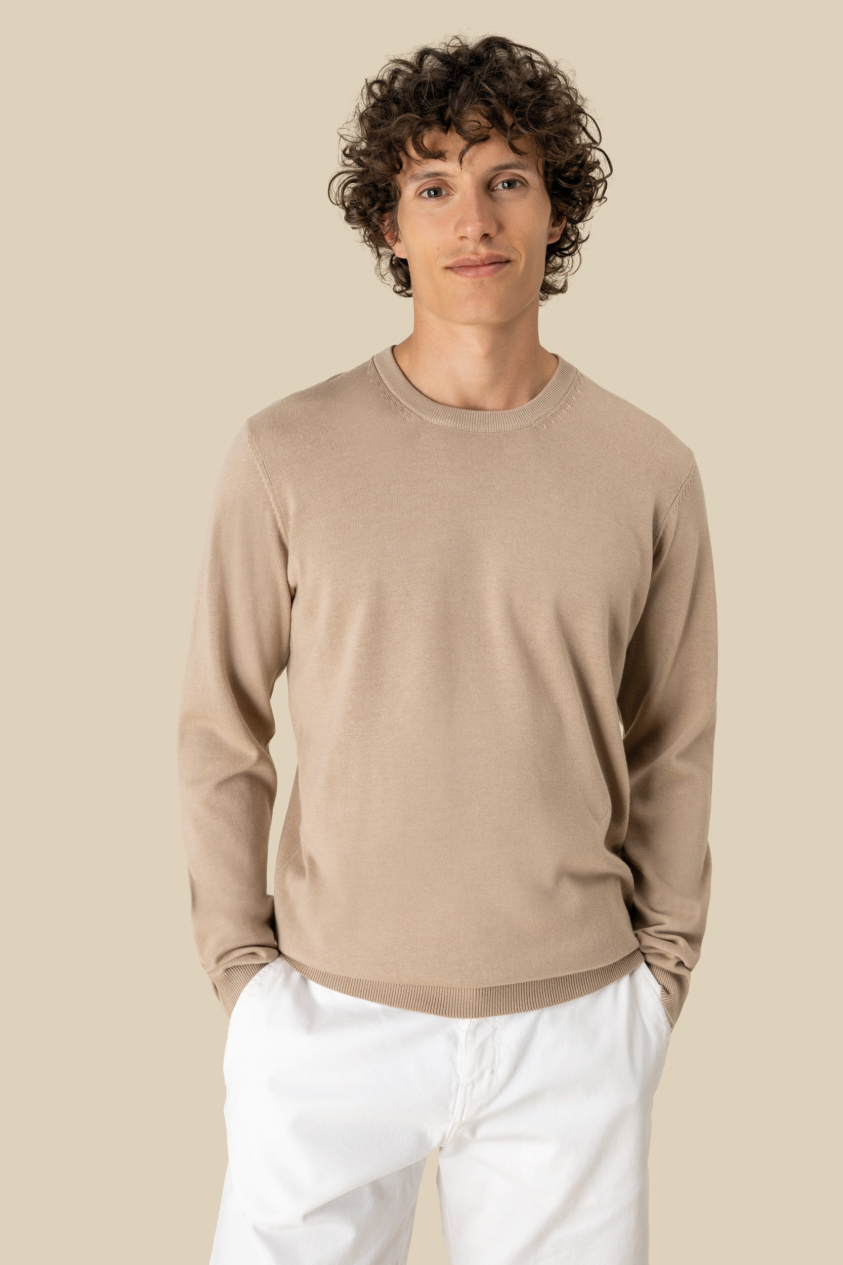 Jersey ecorresponsable de cuello redondo hombre
