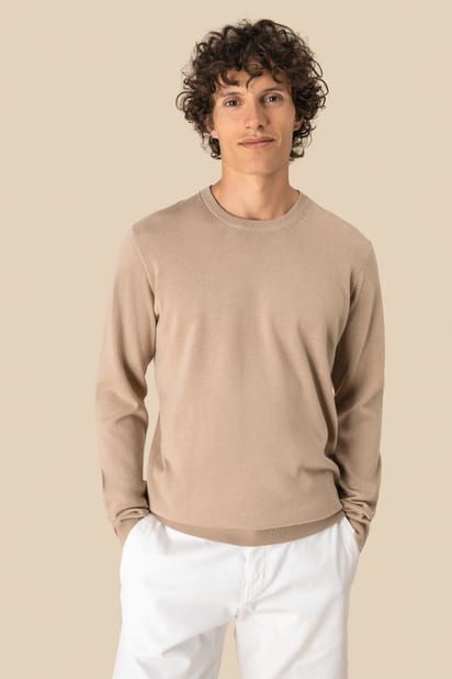 Pull écoresponsable à col rond homme 