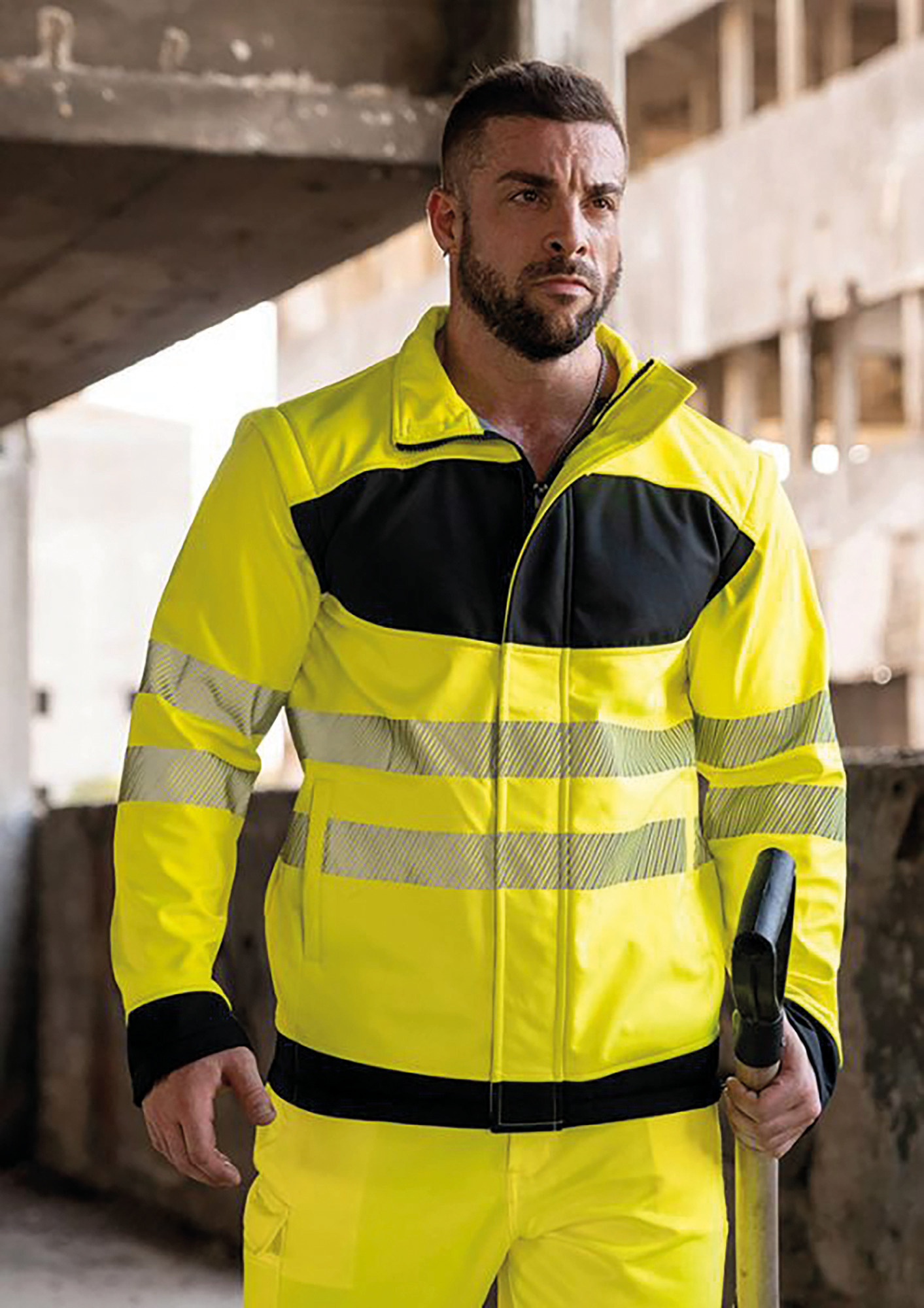 Chaqueta Softshell de alta visibilidad
