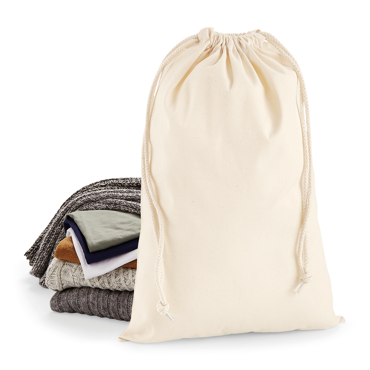 Bolsa con cordón - Algodón Premium