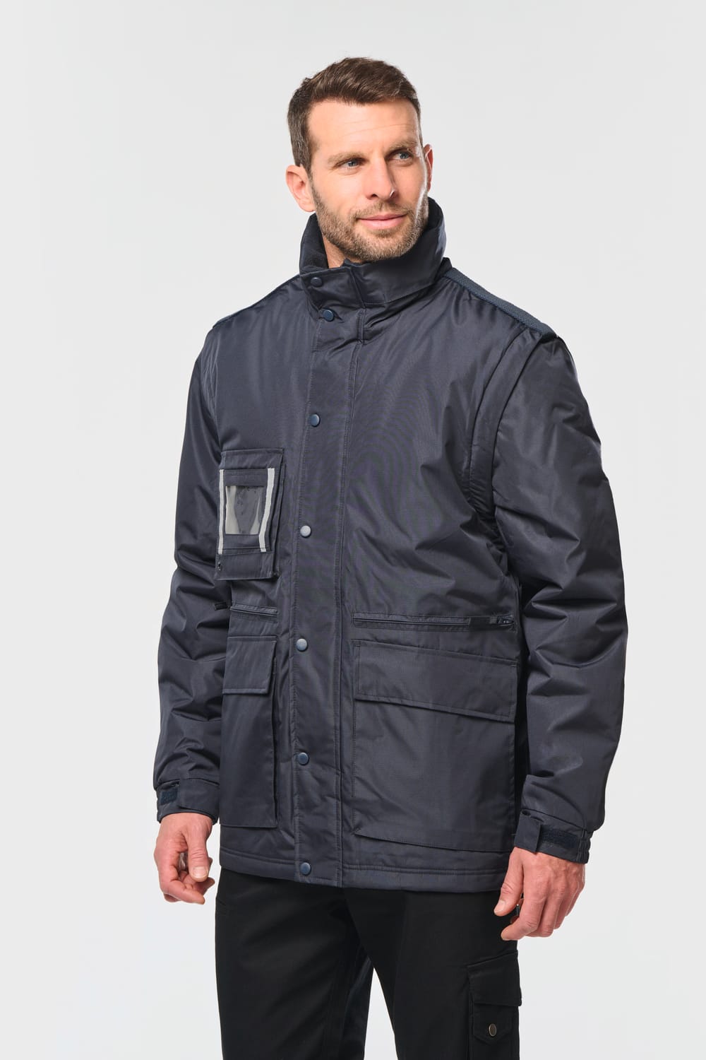 Parka workwear con mangas amovibles hombre