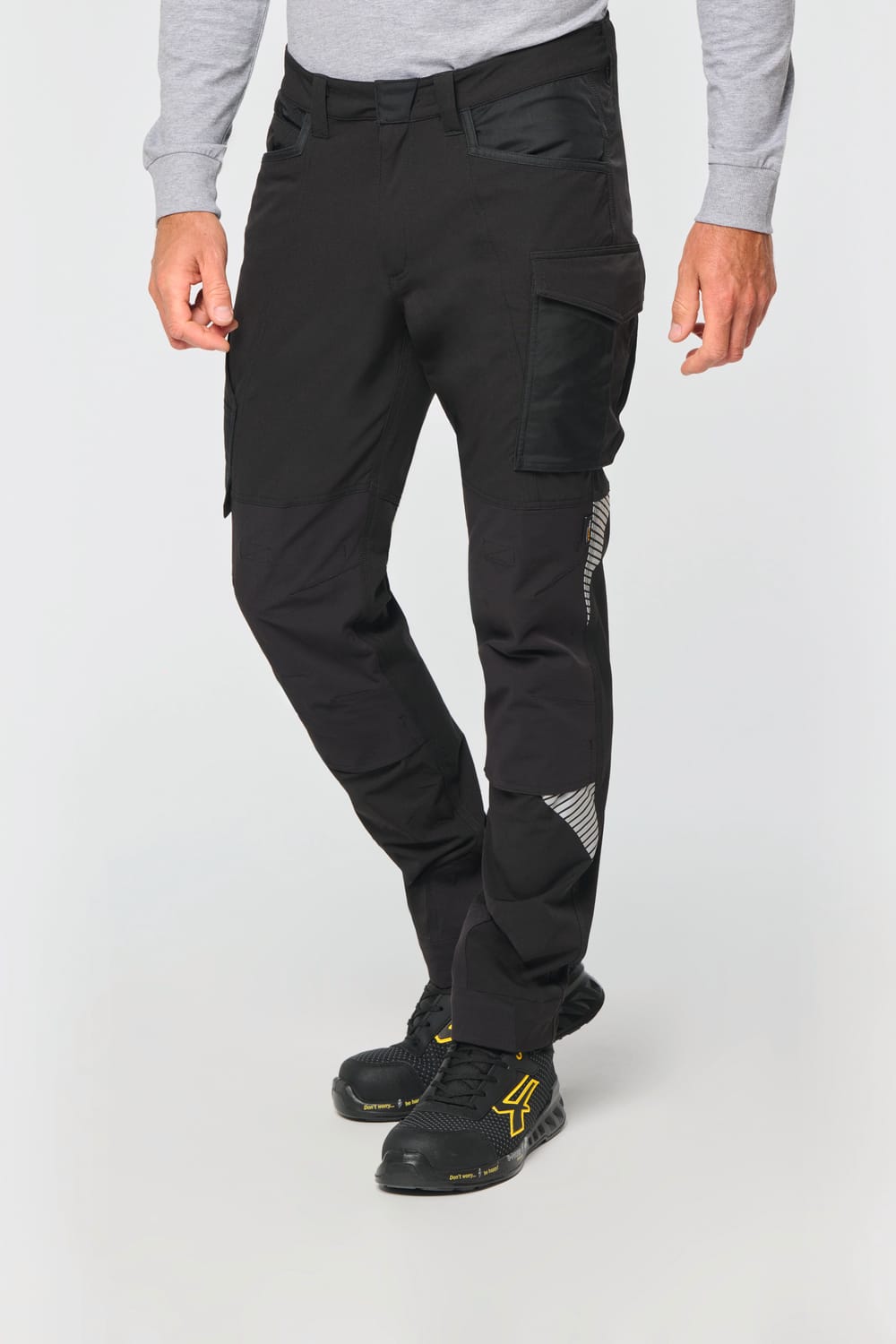 Pantalón stretch reciclado multibolsillos unisex