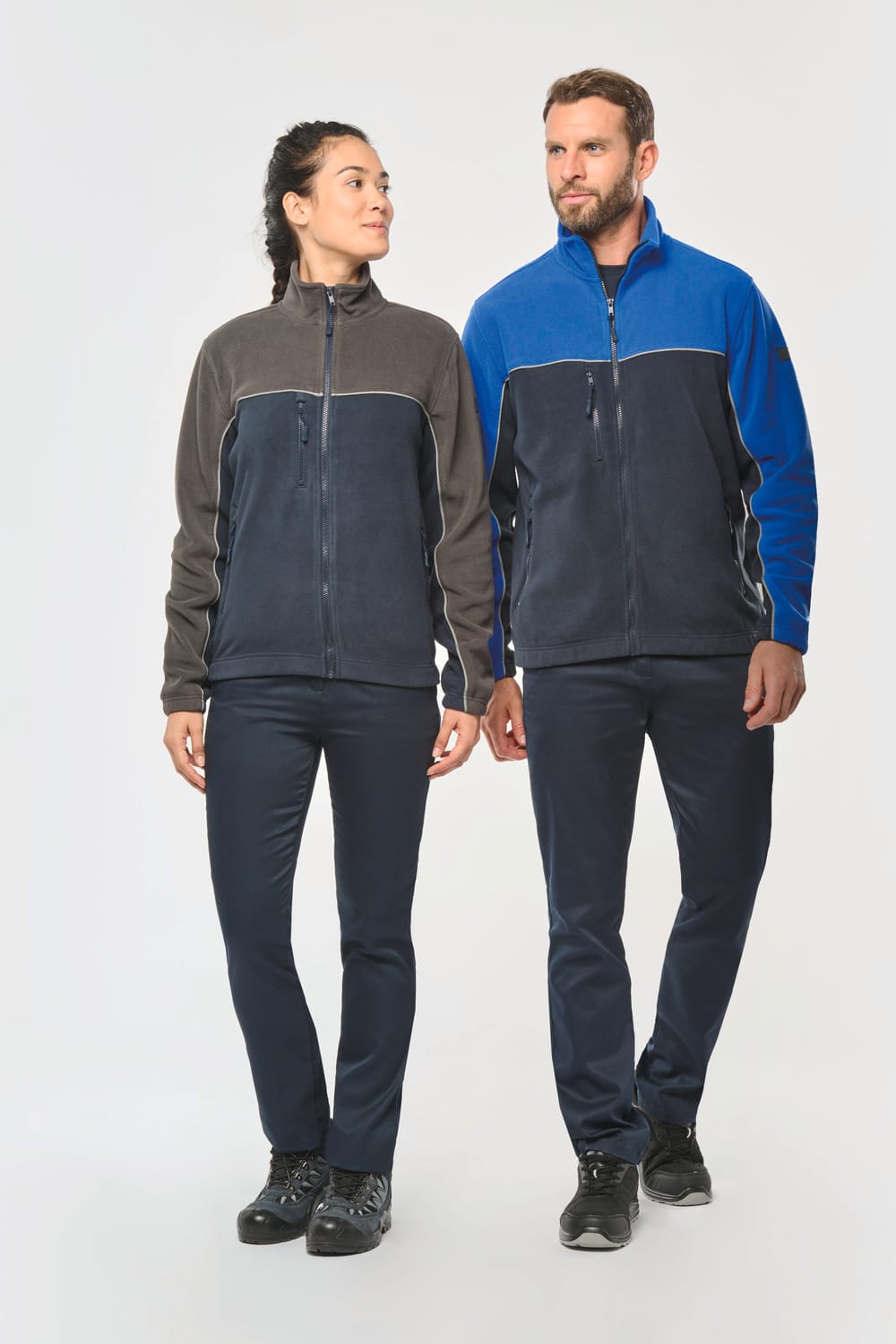 Chaqueta micropolar bicolor ecorresponsable - Unisex